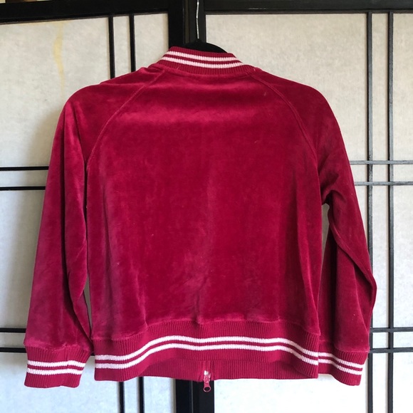 Magenta velour track jacket - Picture 4 of 5